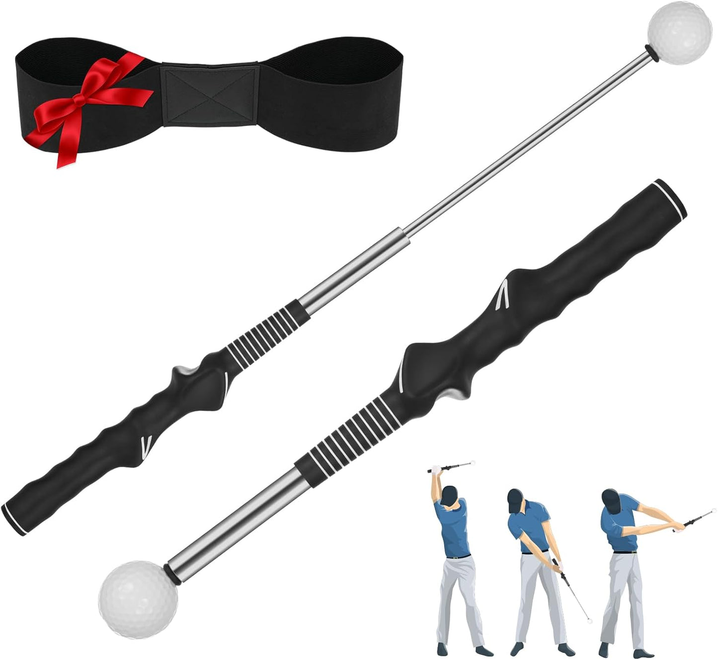 Telescopic Golf Swing Trainer – Posture Corrector & Practice Aid